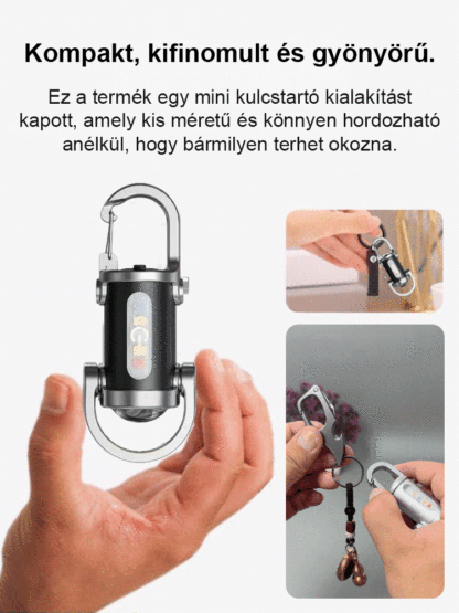 【Szuper fényes】kulcstartó zseblámpa