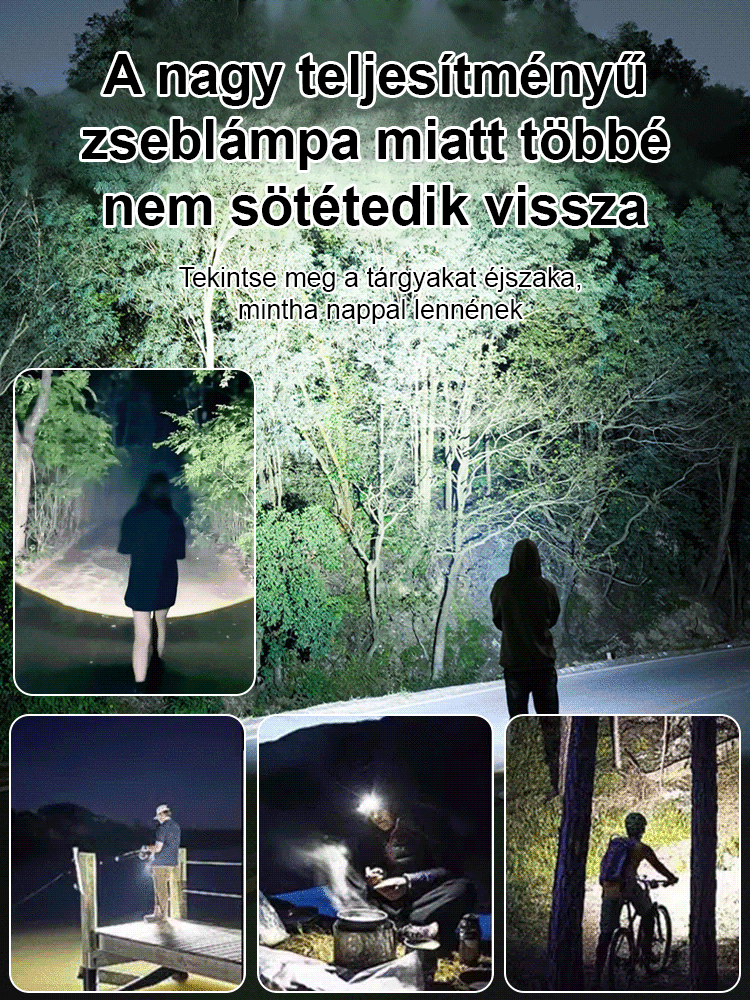 【Szuper fényes】kulcstartó zseblámpa