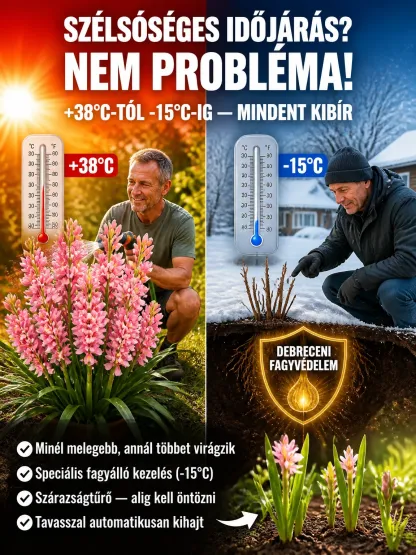 【100% Eredési Garancia】Prémium Dupla Tuberózsa Hagyma | Természetes Altató & Légtisztító | -15°C ~ 38°C Fagyáll