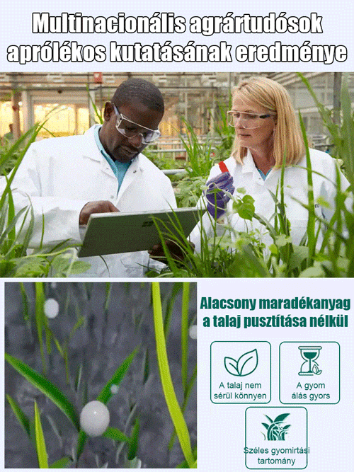 【3 Óra Alatt Hat】Ázsia #1 Bio Gyomirtó Koncentrátuma - Gyökerestül Pusztít, Gazból Trágyát Csinál