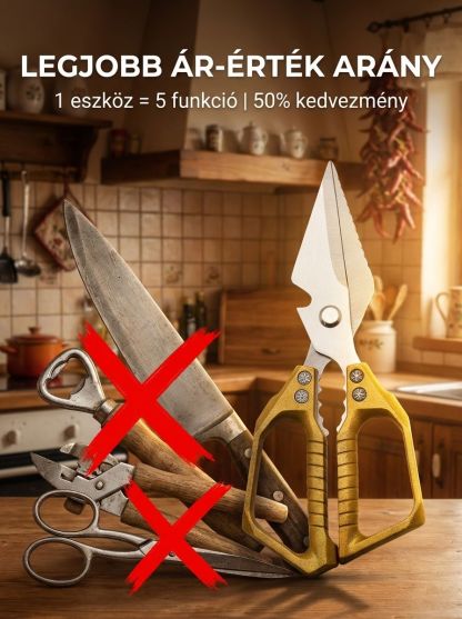 【100 évig tartós】Nehéz, erős konyhai olló