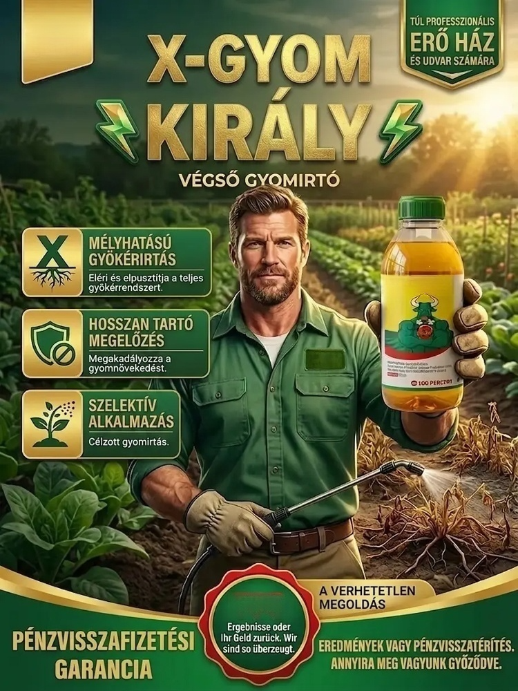Ultimátum Gyomirtó és Gyökérpusztító | Villámgyors Hatás 2-4 Óra Alatt | Nincs Visszanövés