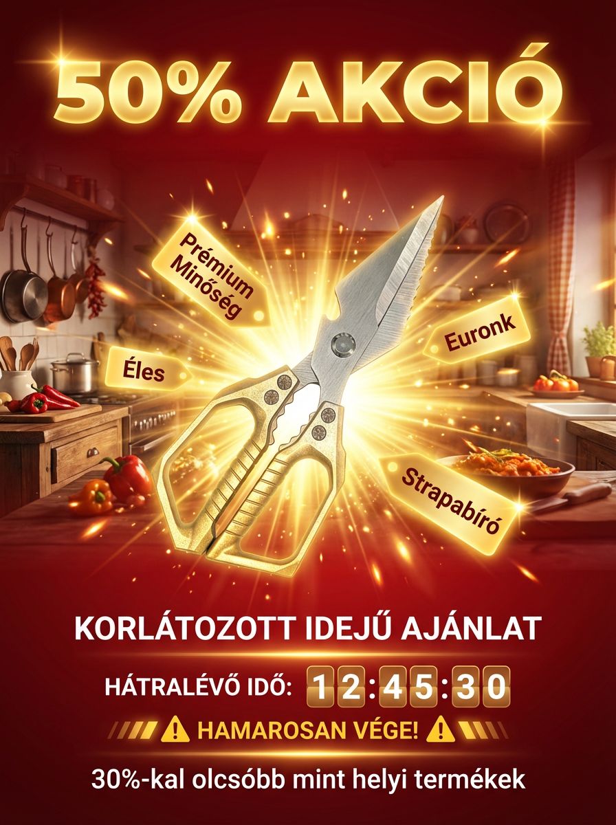 【100 évig tartós】Nehéz, erős konyhai olló