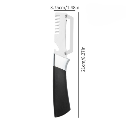🔪 Miki Japán Orvosi Acél Hámozó & Szeletelő (4 az 1-ben) ✨ 1 Mp Alatt Éttermi Csíkok, 10 Év Élettartam
