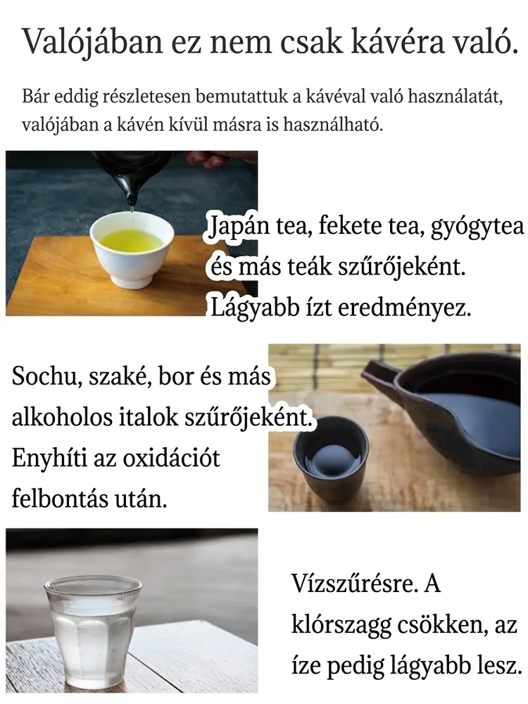 【Japán Kézműves】 Hasami Mikropórusos Kerámia Szűrő (Ajándék Vas Állvánnyal) | Papír Nélkül, Zéró Zacc, 100%-kal Jobb Ízélmény