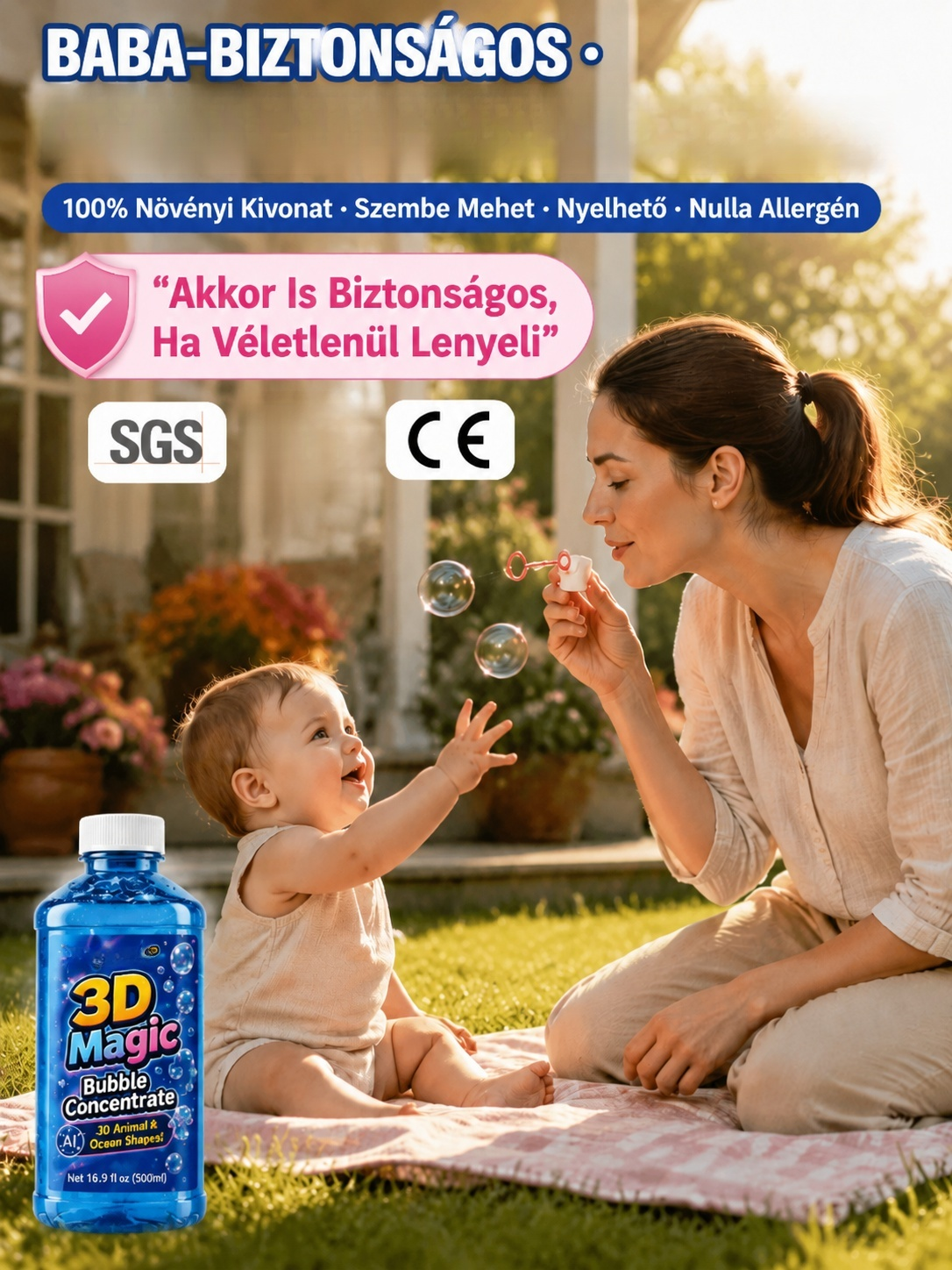 [Nyári Sláger] 3D Varázs Pattogó Buborék Koncentrátum 🫧 50x Erősebb | 1 Üveg = 38L | Hipoallergén & Tiszta Ruha | Minden Géphez Jó