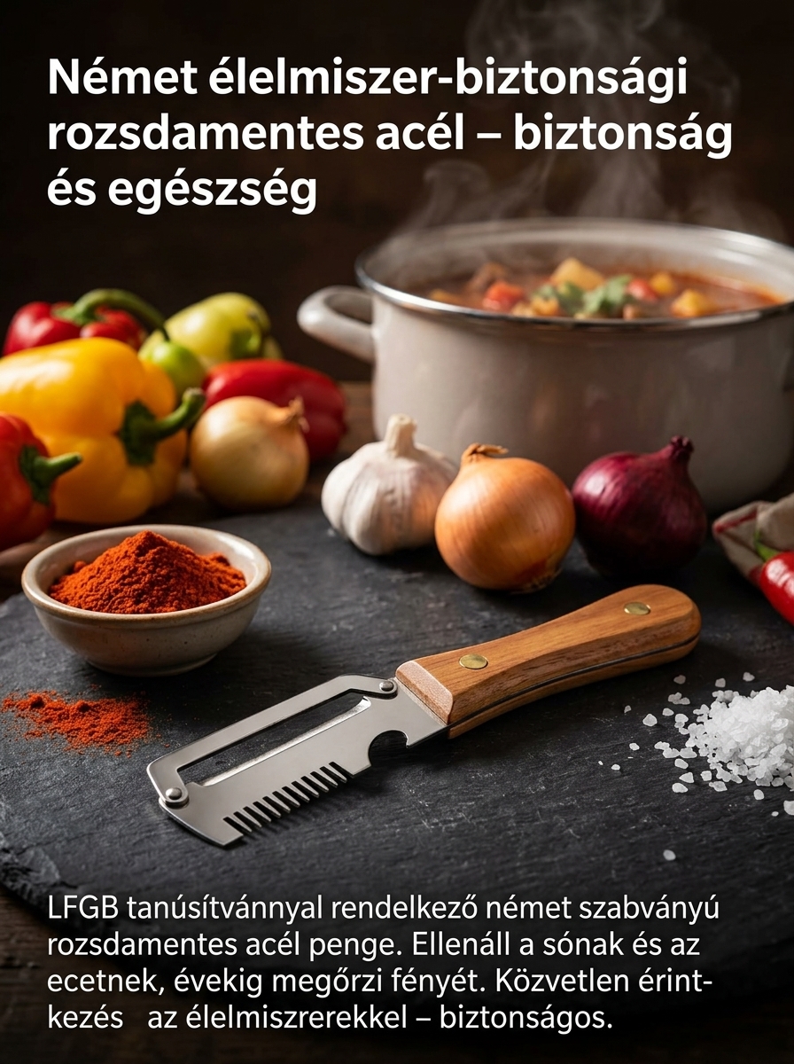 🚨 [Német Vámkiárusítás] 3 az 1-ben Rozsdamentes Szeletelő, Hámozó és Nyitó - Féláron!