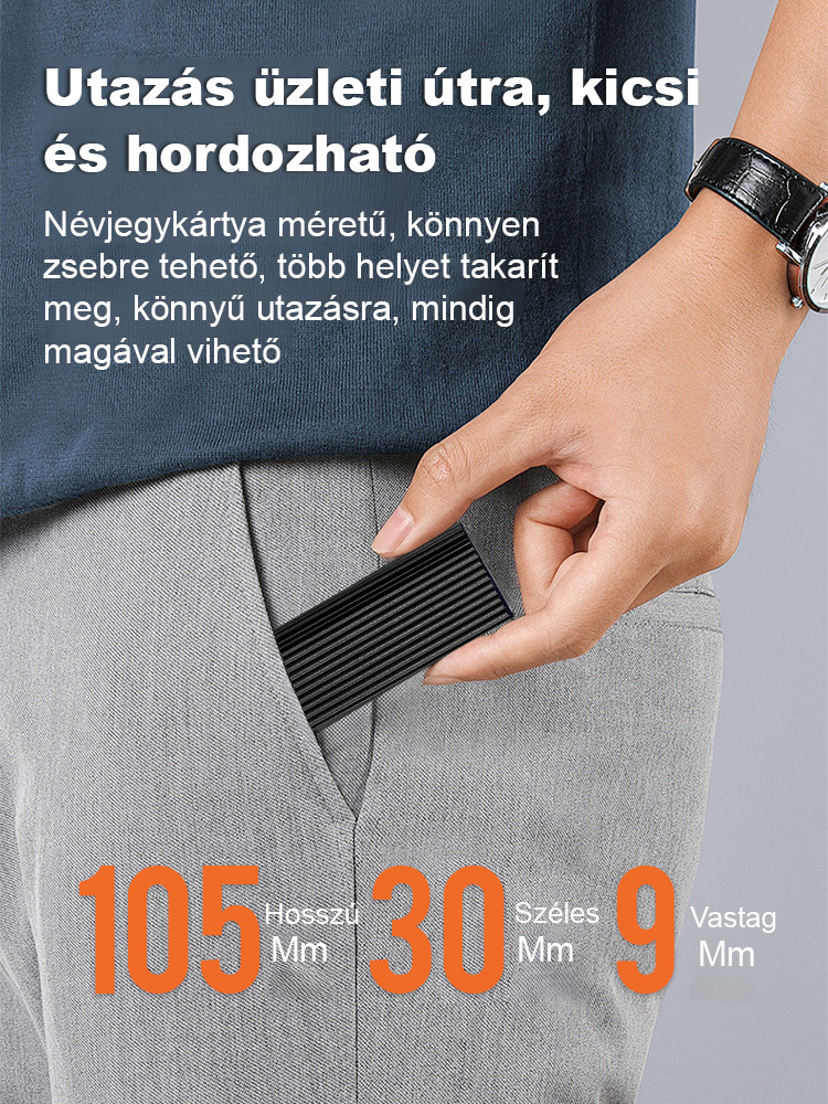 【50% Akció】 16TB Hordozható Mini SSD | 1GB/s Villámgyors | 3 Év Garancia | Type-C