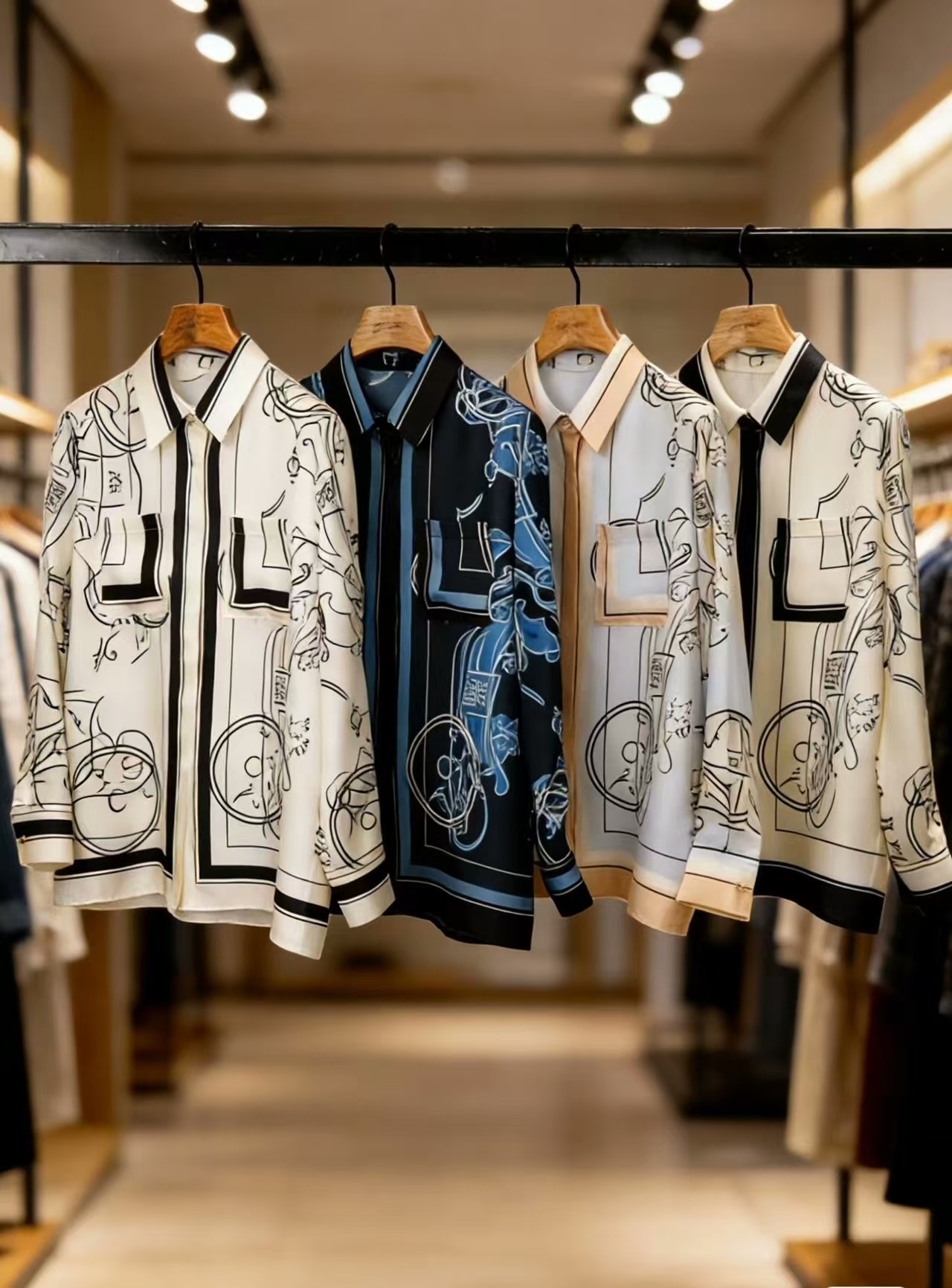 Hermes Silk Printed Shirt