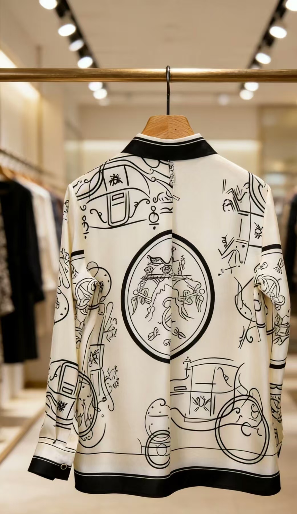 Hermes Silk Printed Shirt