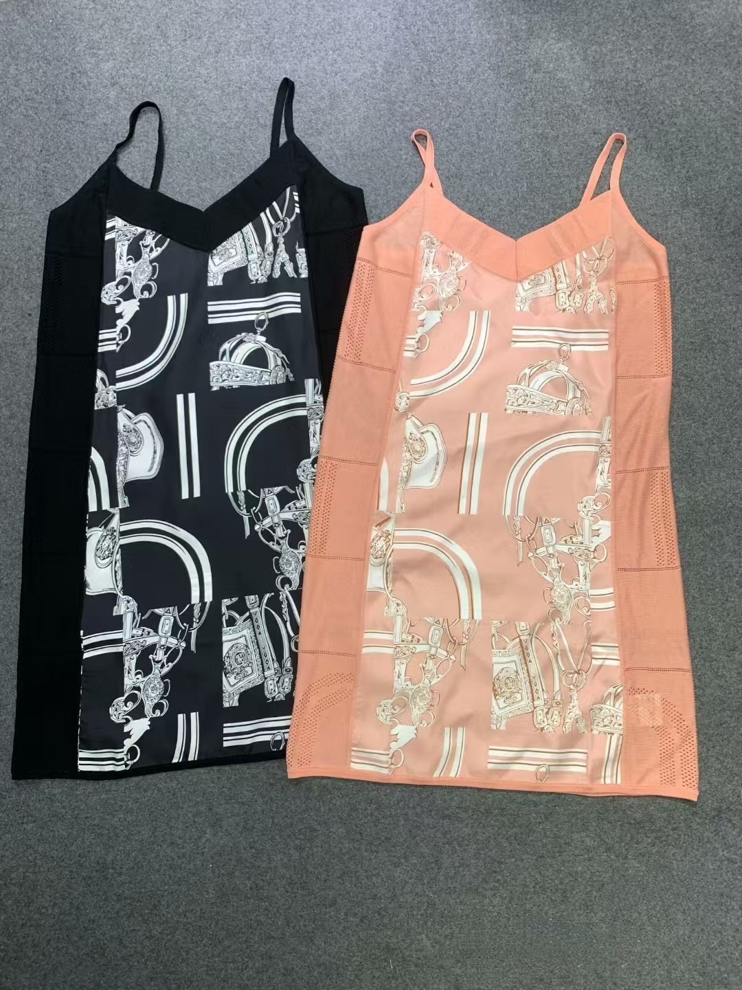 Hermes Silk Printed Slip Dress