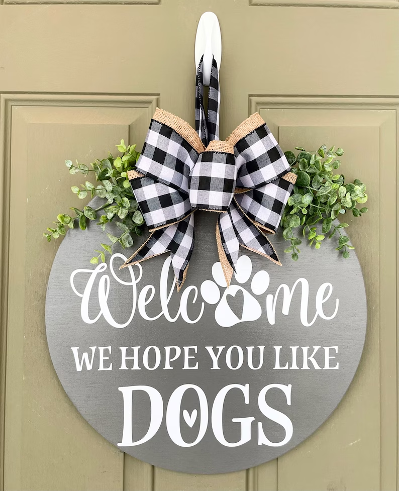 Personalized Welcome We Hope You Like Dogs or Cats