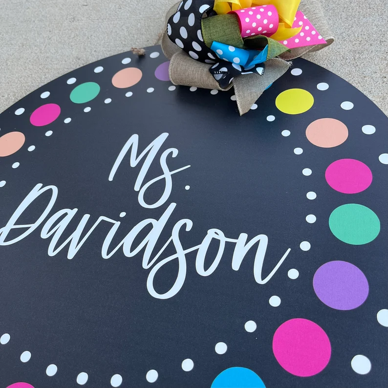 NEW!!2023 - Personalized Teacher Appreciation Gift - Classroom Sign