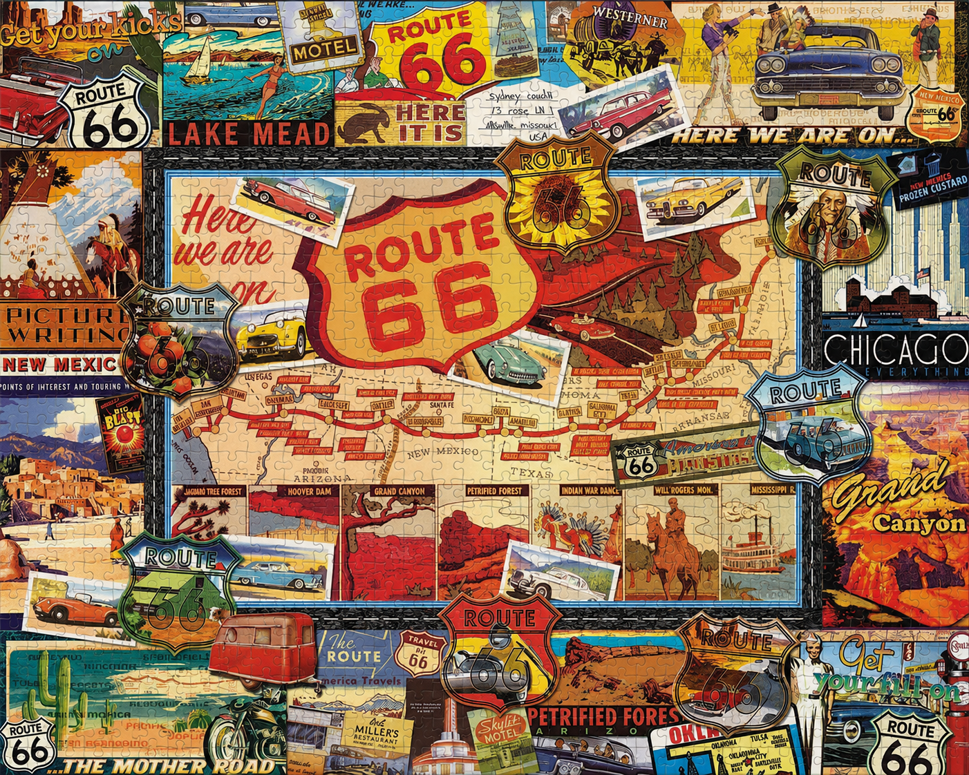 Route 66 Collector's Edition Puzzle – 500/1000-Piece Jigsaw Puzzle