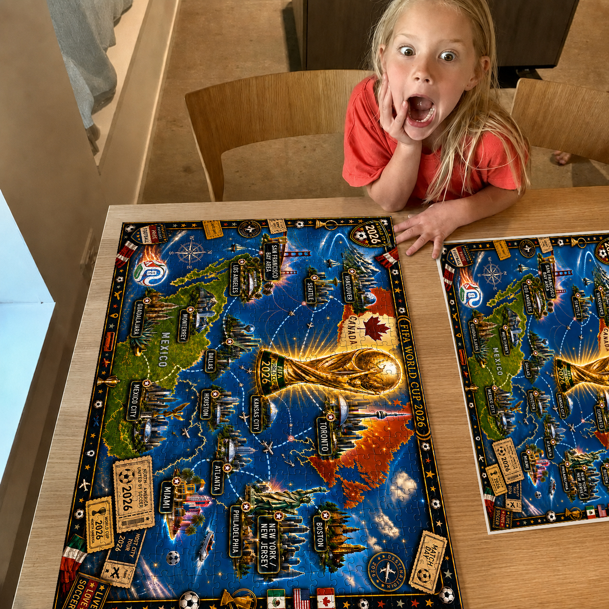 2026 World Cup Host Cities Journey - 500/1000 Piece Jigsaw Puzzle