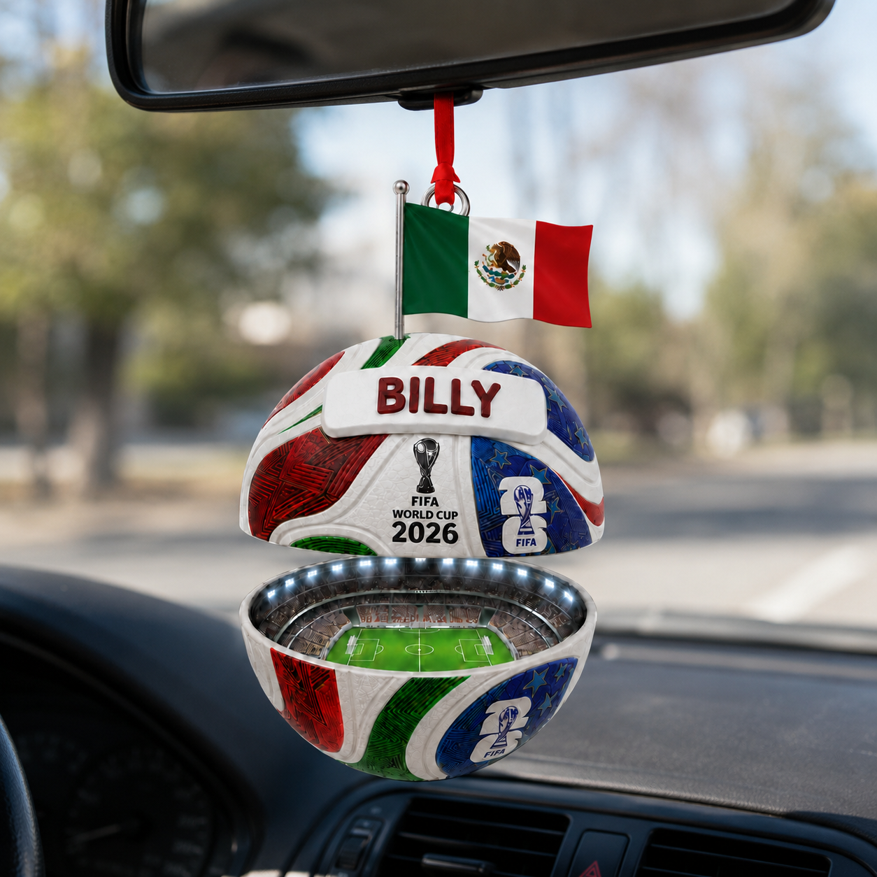 Personalized 2026 World Cup Soccer Ornament