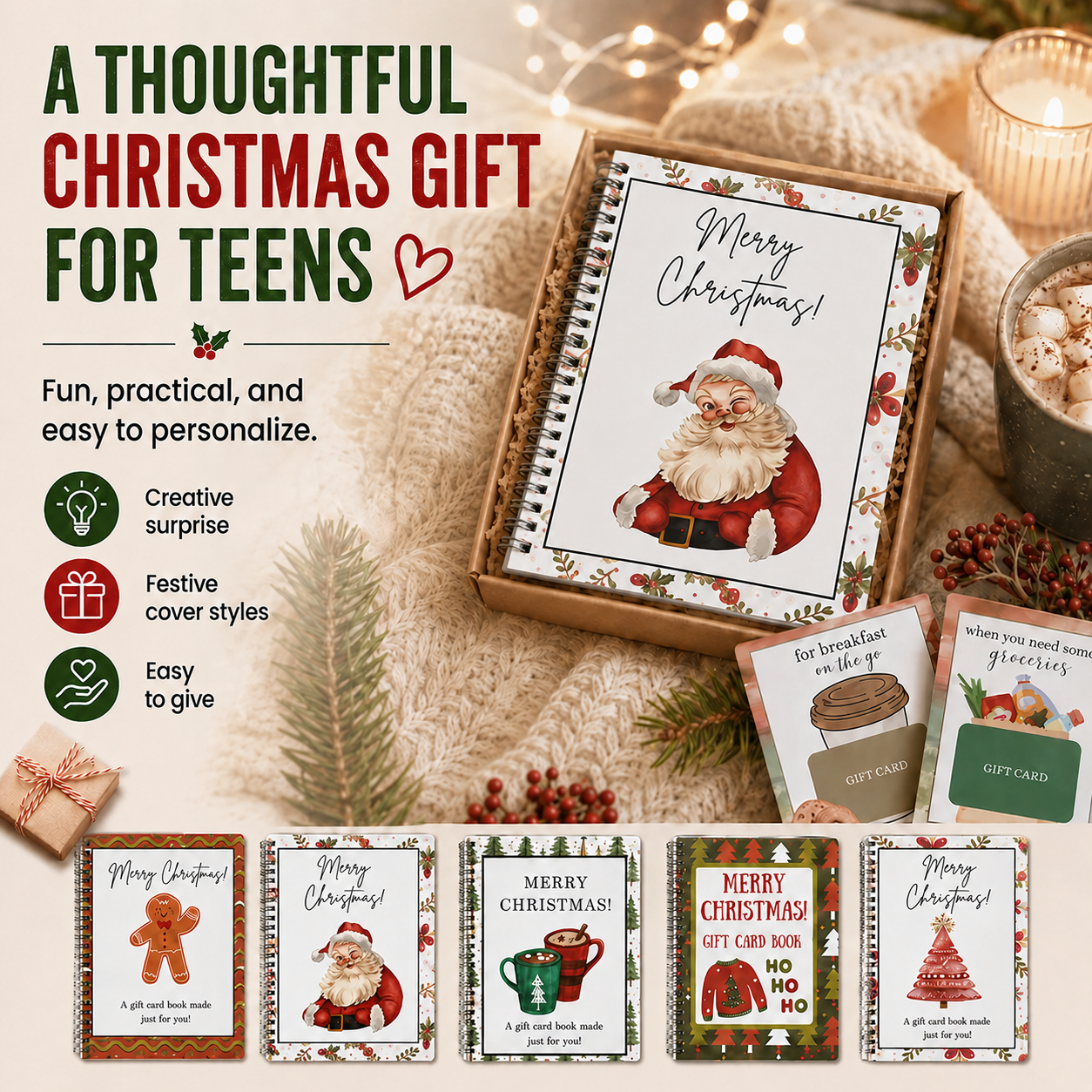 🔥 LIMITED-TIME 50% OFF — Christmas Gift Card Book