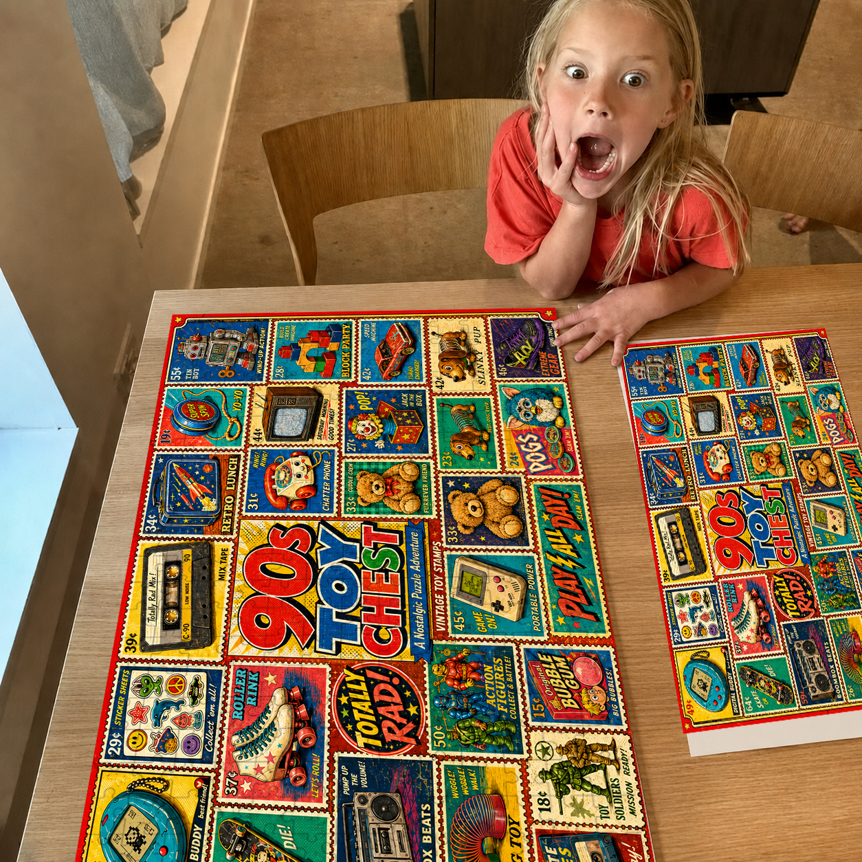 90s Toy Chest Nostalgia Puzzle – 500/1000 Pieces