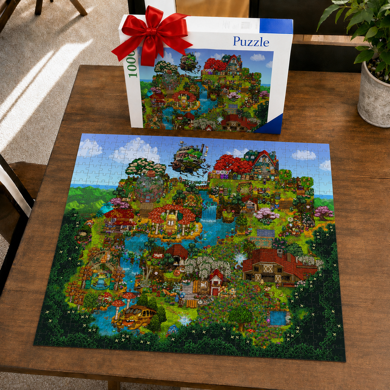 Stardew Valley Sky Farm Seasons Inspiration Puzzle (1000 pieces) — A puzzle game every Stardew Valley fan will love