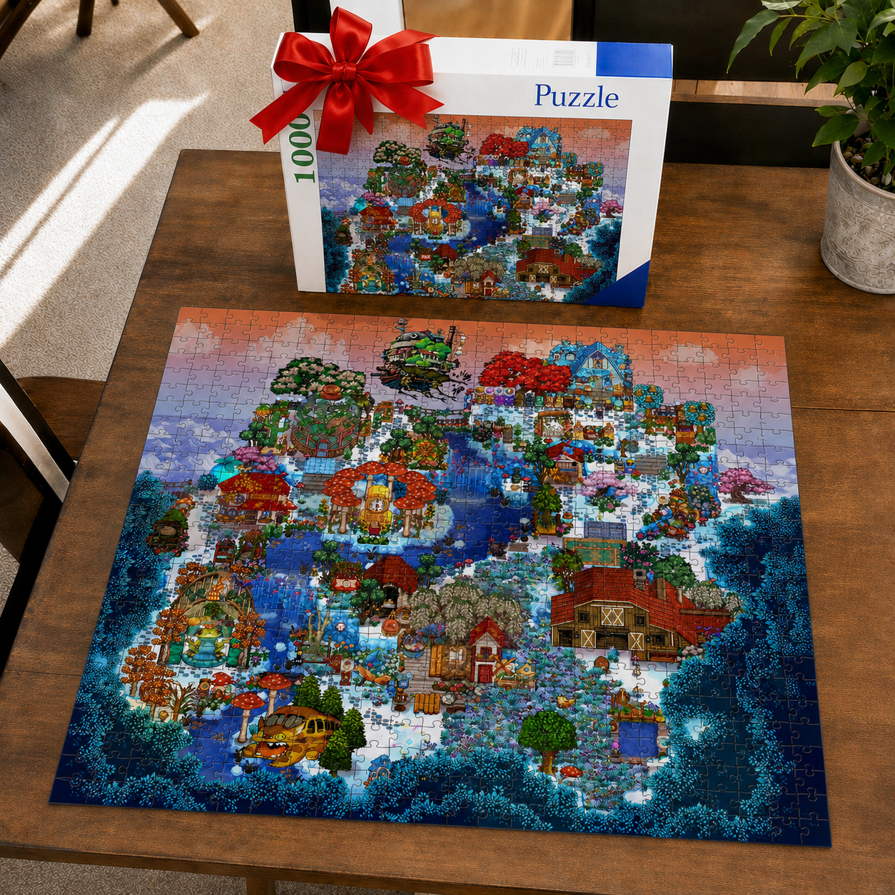 Stardew Valley Sky Farm Seasons Inspiration Puzzle (1000 pieces) — A puzzle game every Stardew Valley fan will love