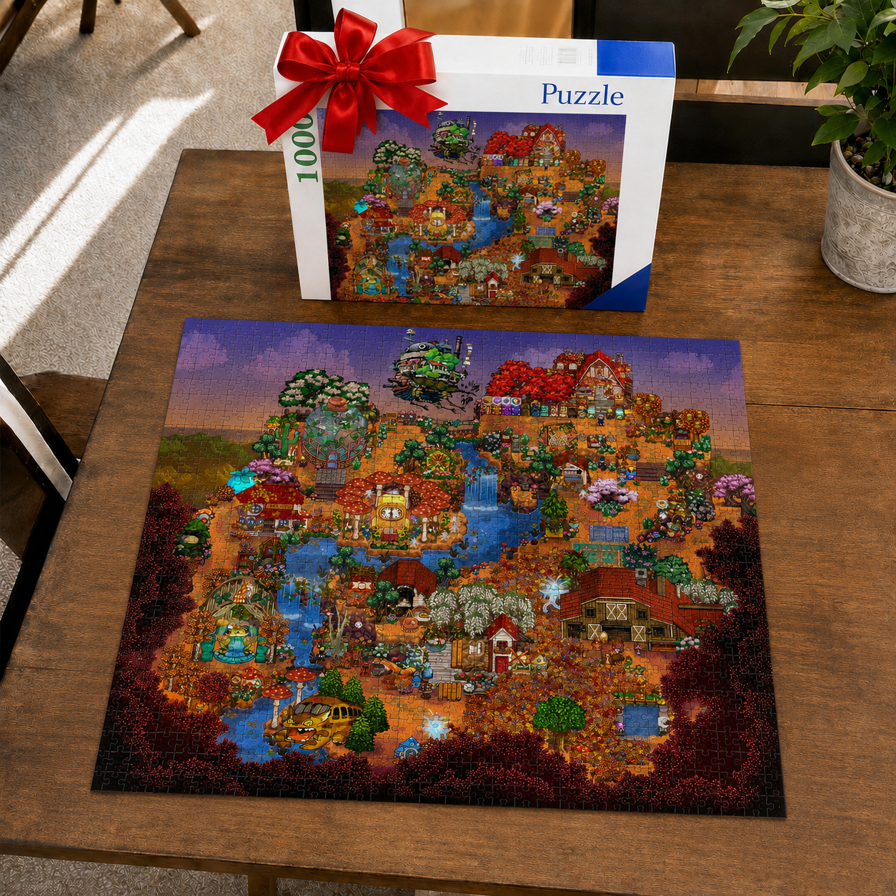 Stardew Valley Sky Farm Seasons Inspiration Puzzle (1000 pieces) — A puzzle game every Stardew Valley fan will love