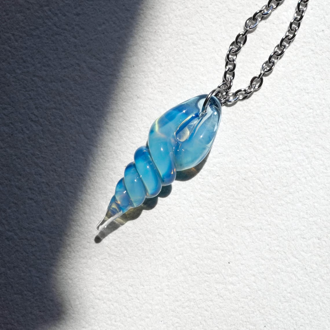 Stardew Valley Mermaid Pendant-Inspired Blue Seaside Necklace