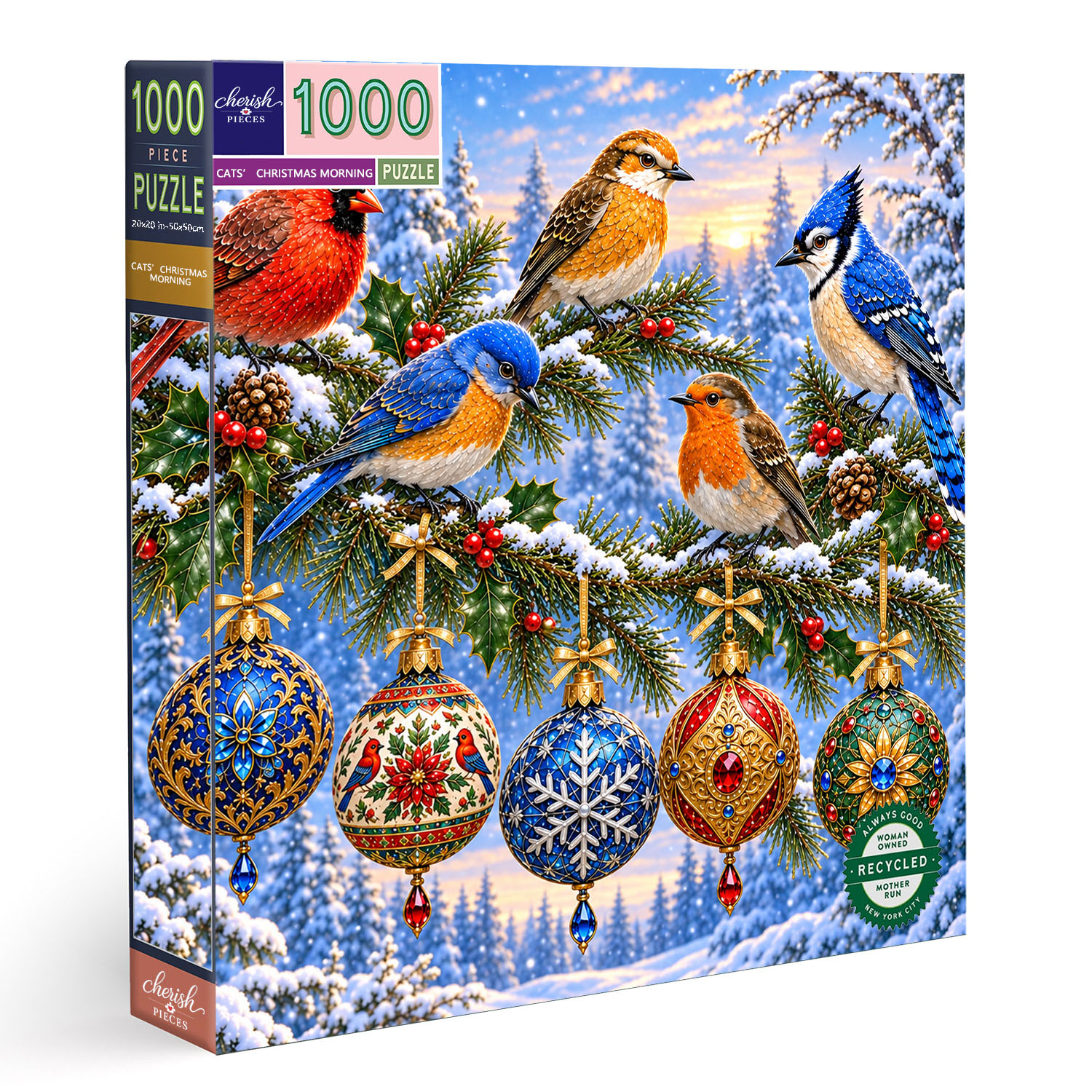Christmas Songbirds Jigsaw Puzzle 1000 Pieces