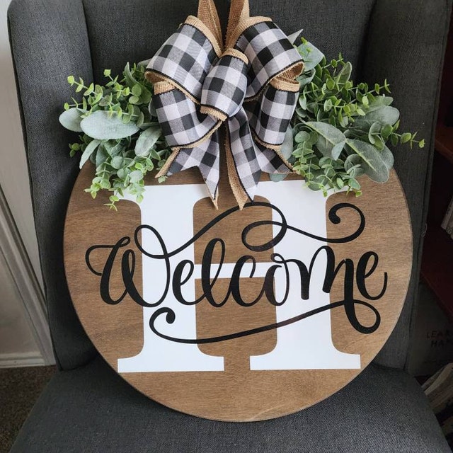 Last Name Year Round Front Door Wreath-Mother's Day Gift