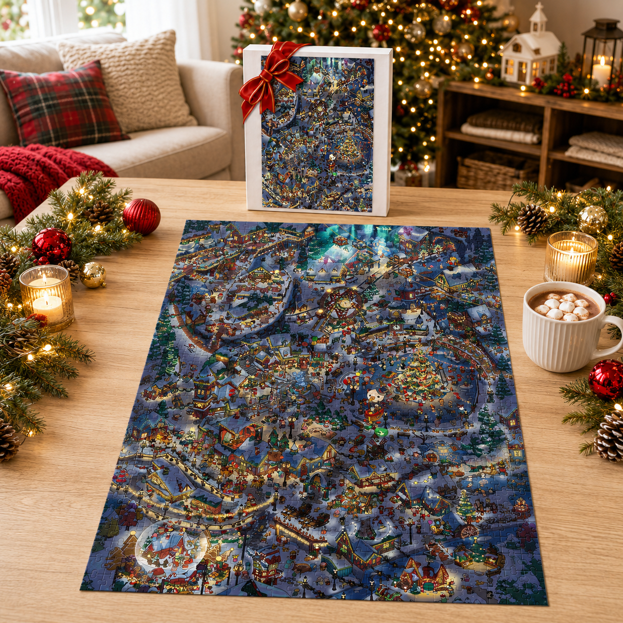 Cozy Village Holiday Nights Puzzle – Spirit’s Eve & Christmas Eve