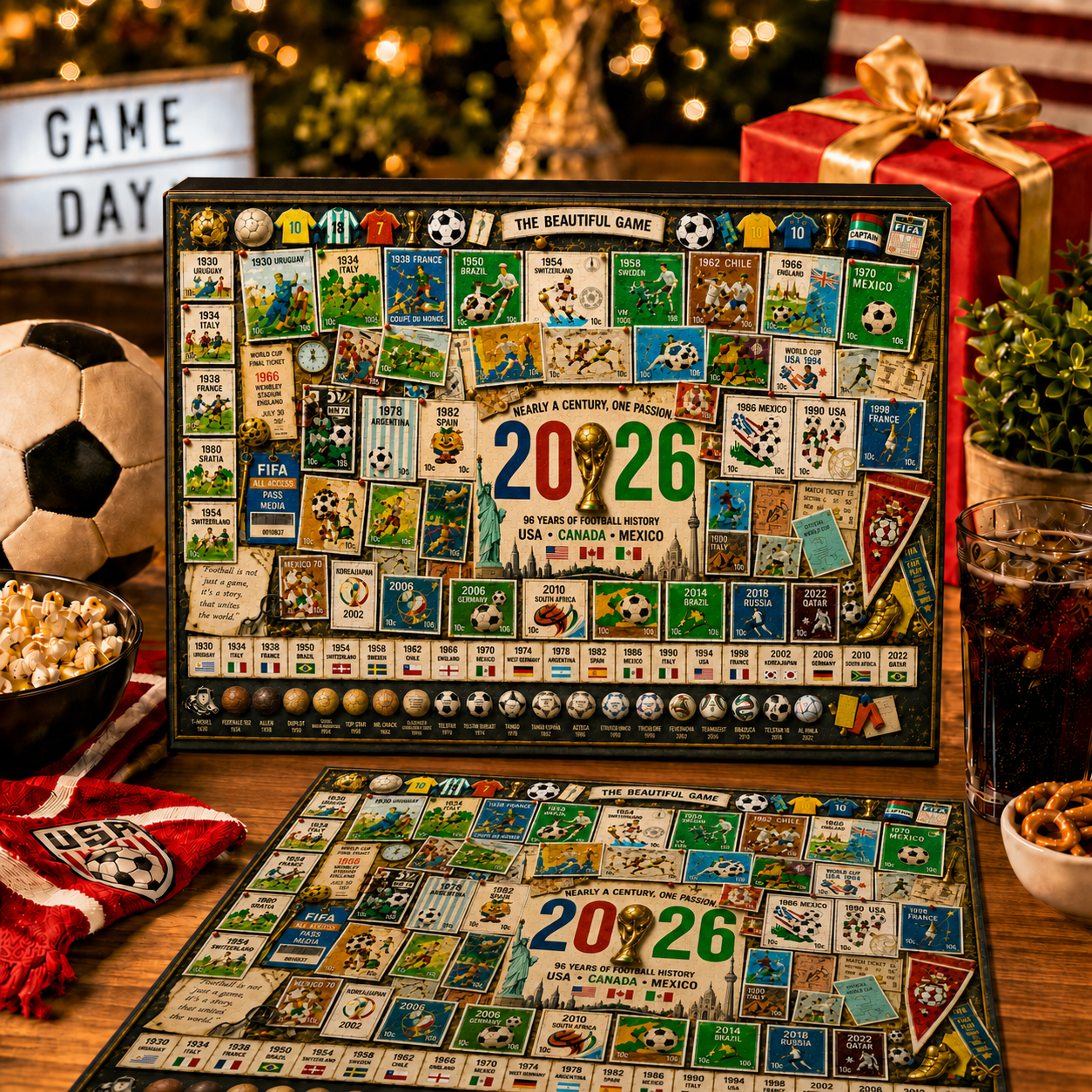 2026 World Cup History Collector's Puzzle | 96 Years of Football Legends (500/1000 Pieces)