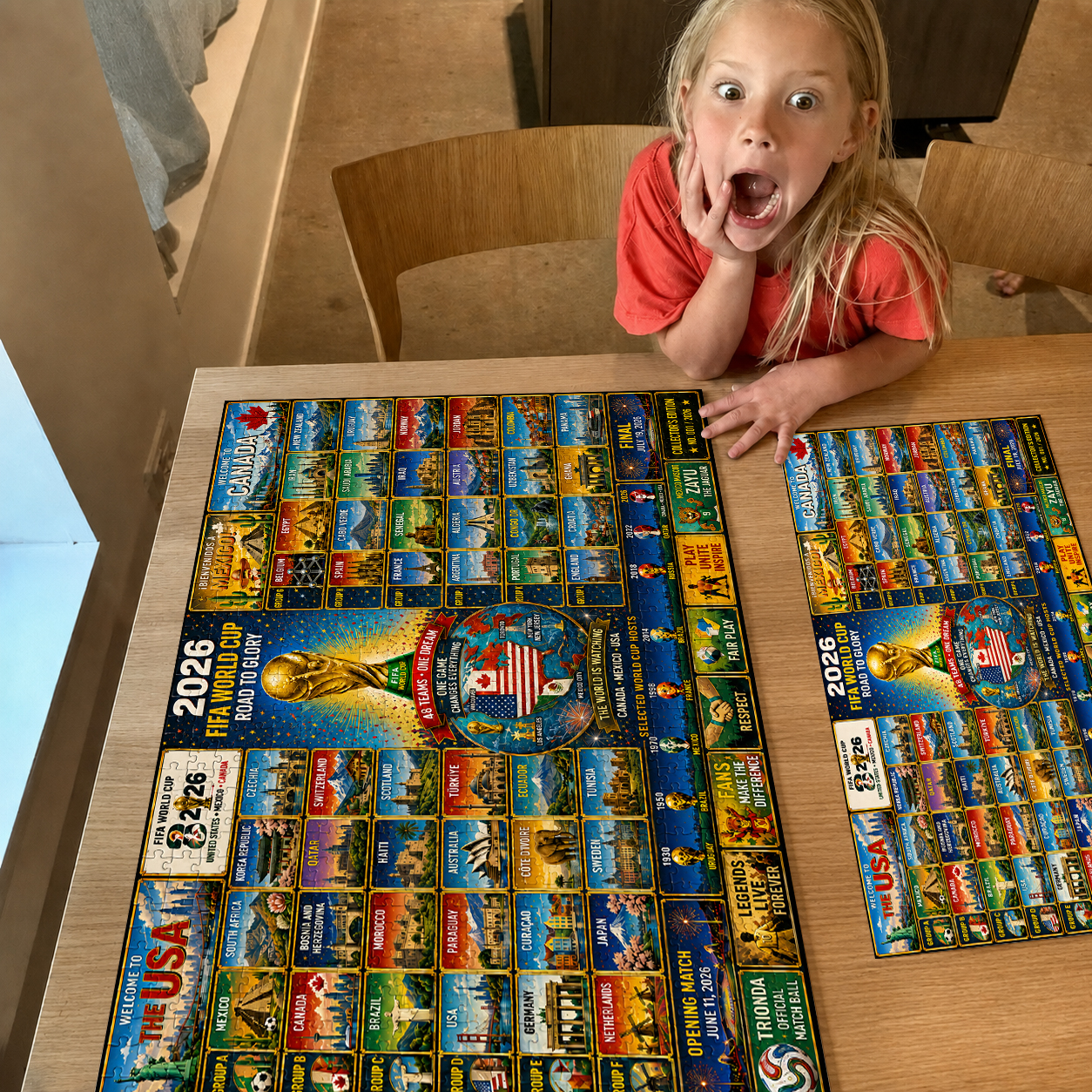 2026 World Cup 48-Team Lineup Collector's Puzzle – 500/1000 Pieces