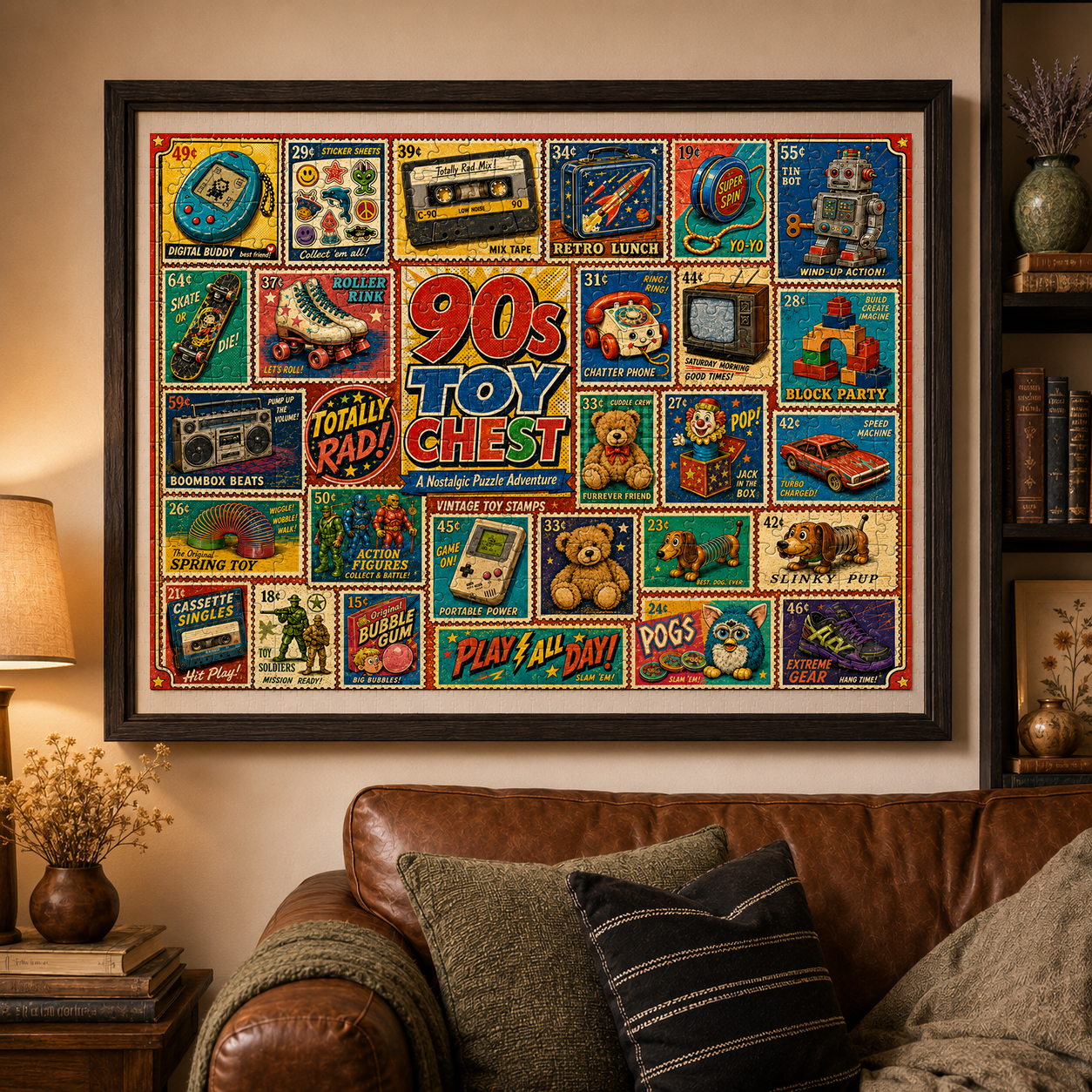 90s Toy Chest Nostalgia Puzzle – 500/1000 Pieces