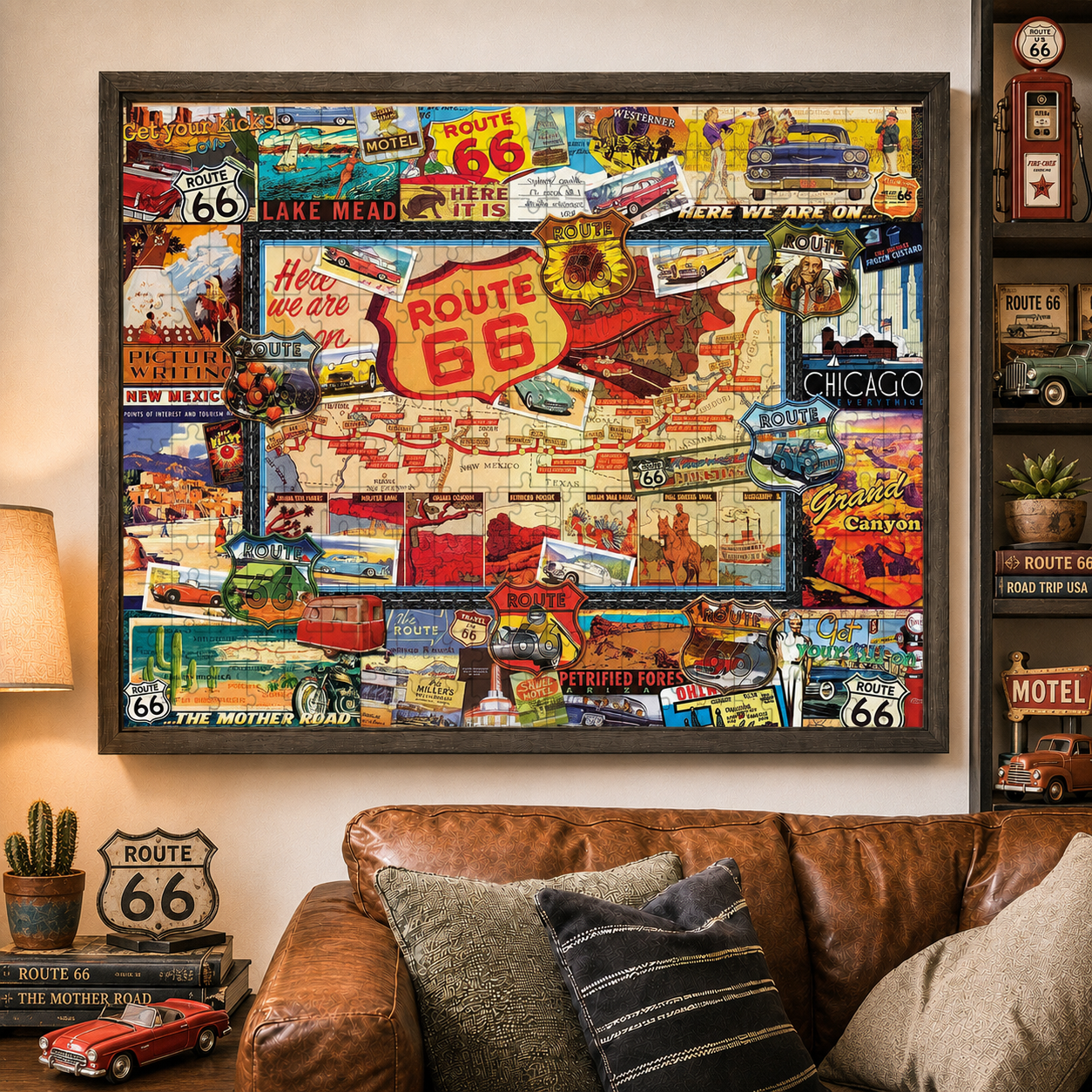 Route 66 Collector's Edition Puzzle – 500/1000-Piece Jigsaw Puzzle