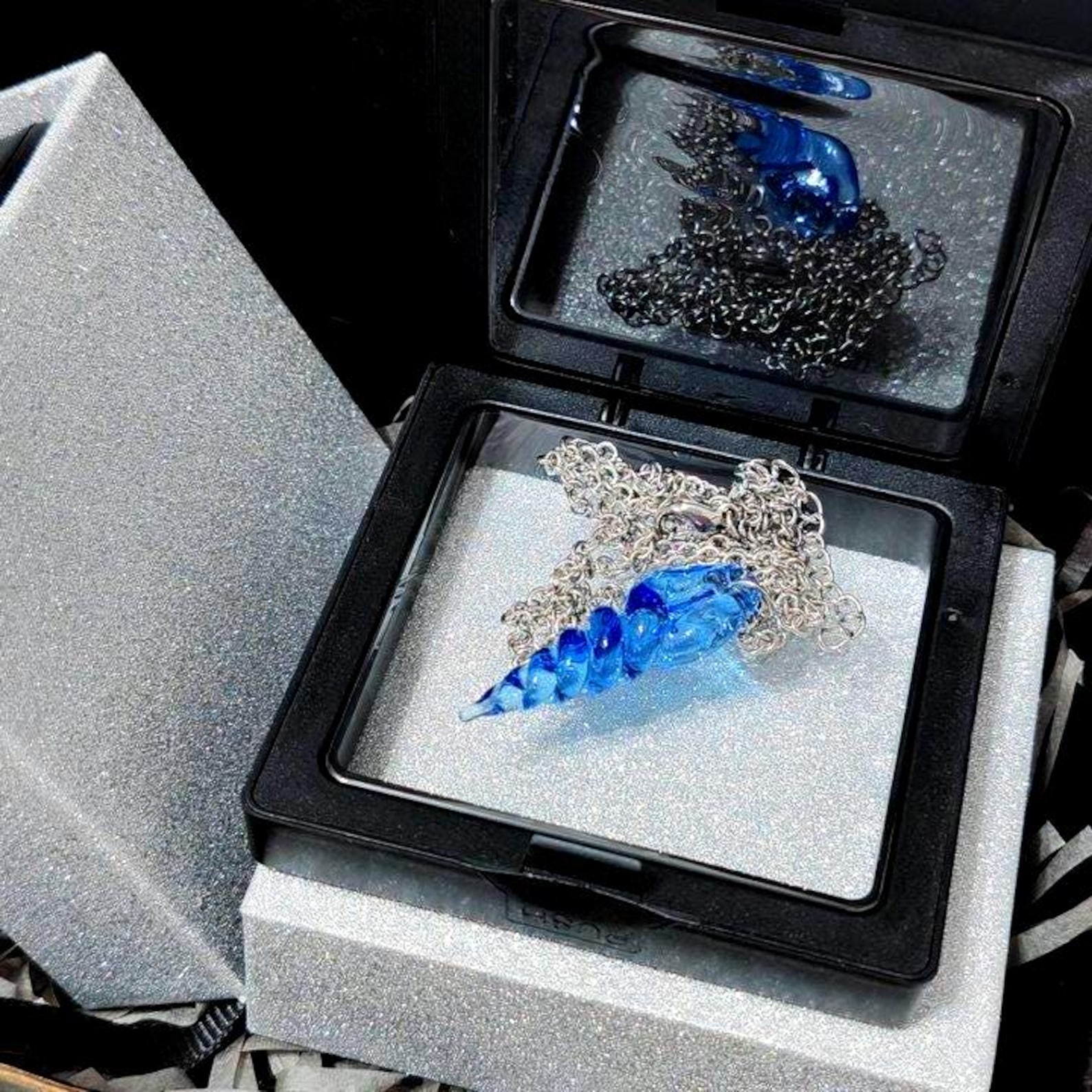 Stardew Valley Mermaid Pendant-Inspired Blue Seaside Necklace
