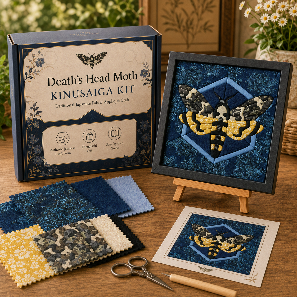 Death's Head Moth- Original Kinusaiga