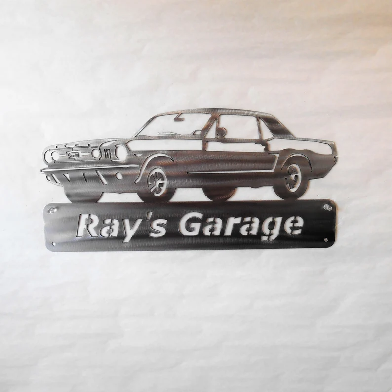 1965 1966 Ford Mustang-Personalized Metal Wall Art