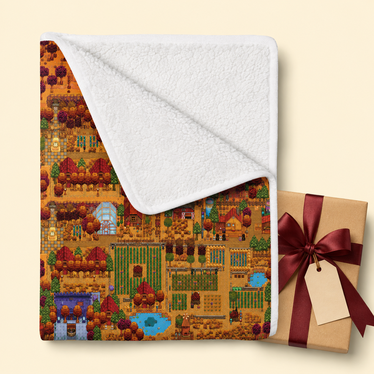 Stardew Valley Four Seasons Blanket -A gift every Stardew Valley fan will love 🌾