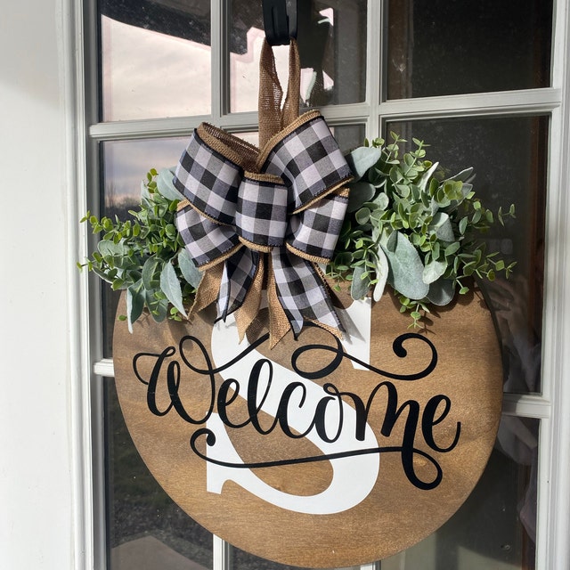 Last Name Year Round Front Door Wreath-Mother's Day Gift