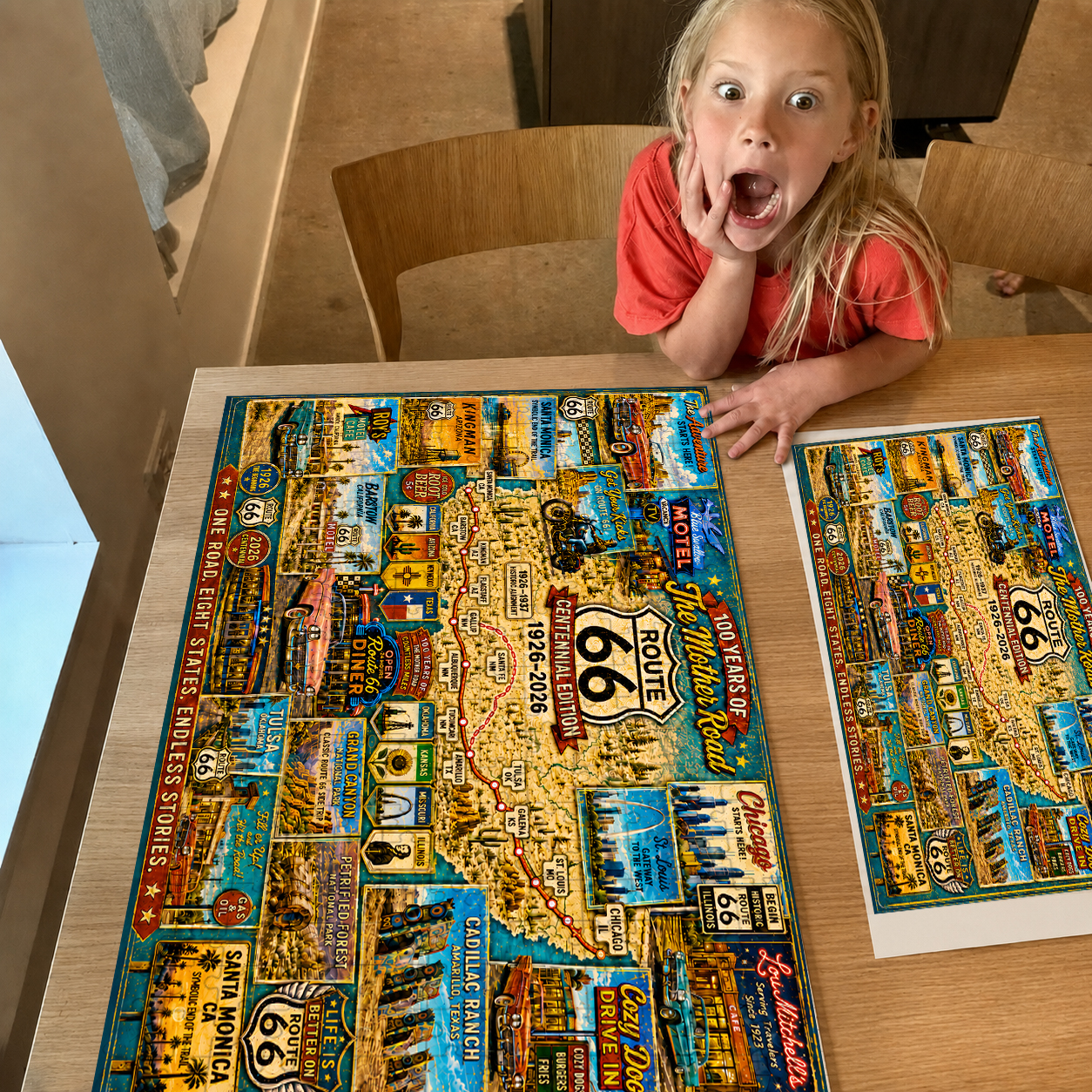 Route 66 Centennial Collector’s Puzzle 100 Years of the Mother Road — 1926–2026