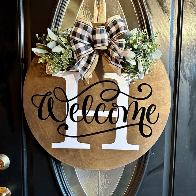 Last Name Year Round Front Door Wreath-Mother's Day Gift