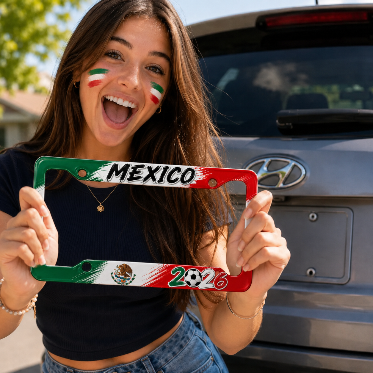 2026 Soccer Fan License Plate Frame