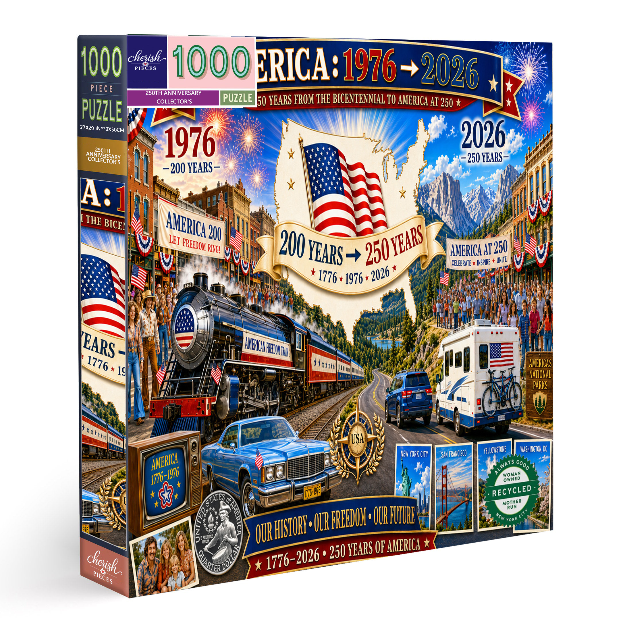America: 1976 → 2026 – 250th Anniversary Collector’s Puzzle