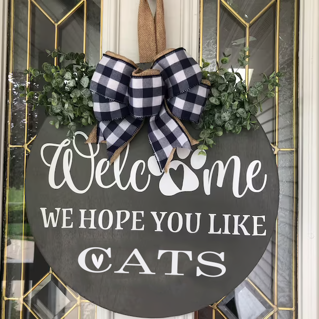 Personalized Welcome We Hope You Like Dogs or Cats