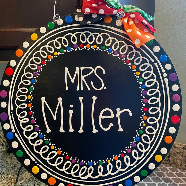 2023 - Personalized Teacher Appreciation Gift - Classroom Sign