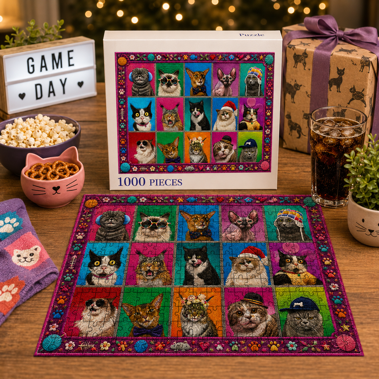 Cat Portraits-A Purr-fect Puzzle Made for Cat Lovers 🐱