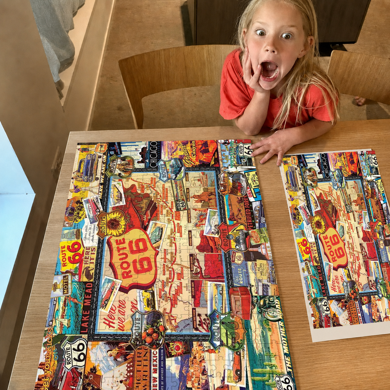 Route 66 Collector's Edition Puzzle – 500/1000-Piece Jigsaw Puzzle