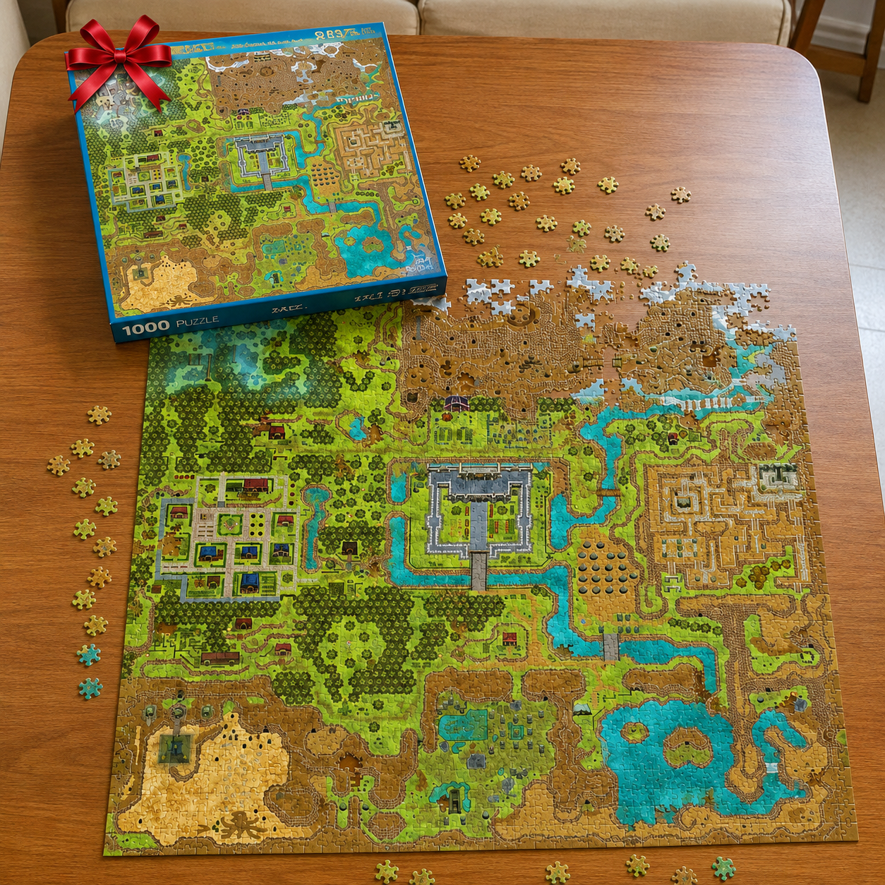 ⚔️Zelda-Inspired Map Puzzle – A Must-Have for Game Fans🍄