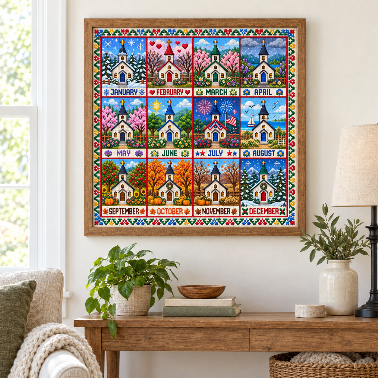 A Year of Blessings Church 1000 Jigsaw Puzzle