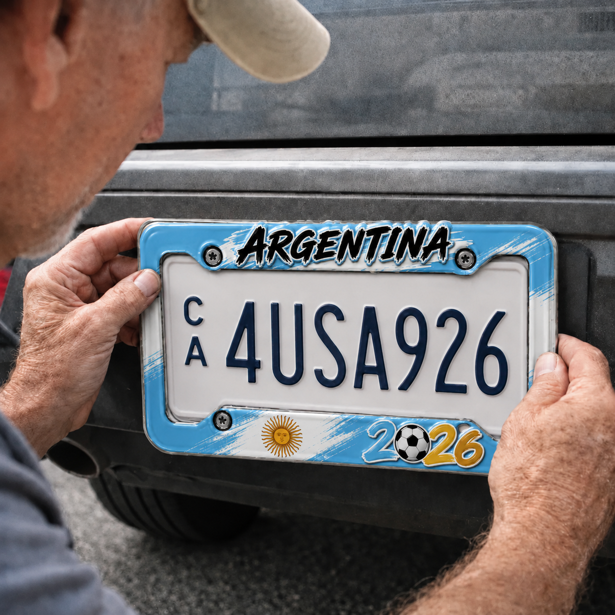 2026 Soccer Fan License Plate Frame
