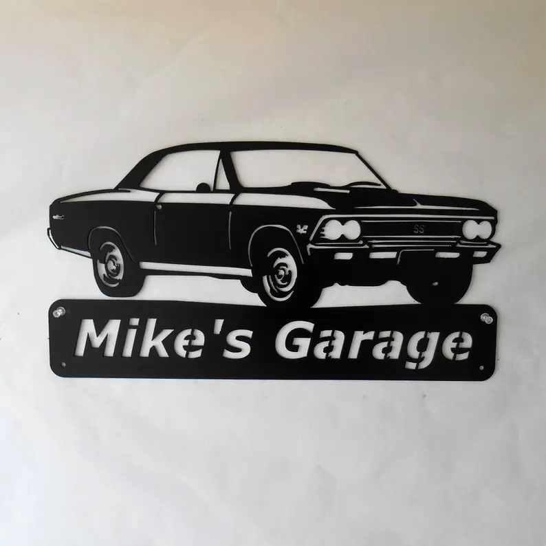 1966 Chevelle-Personalized Metal Wall Art